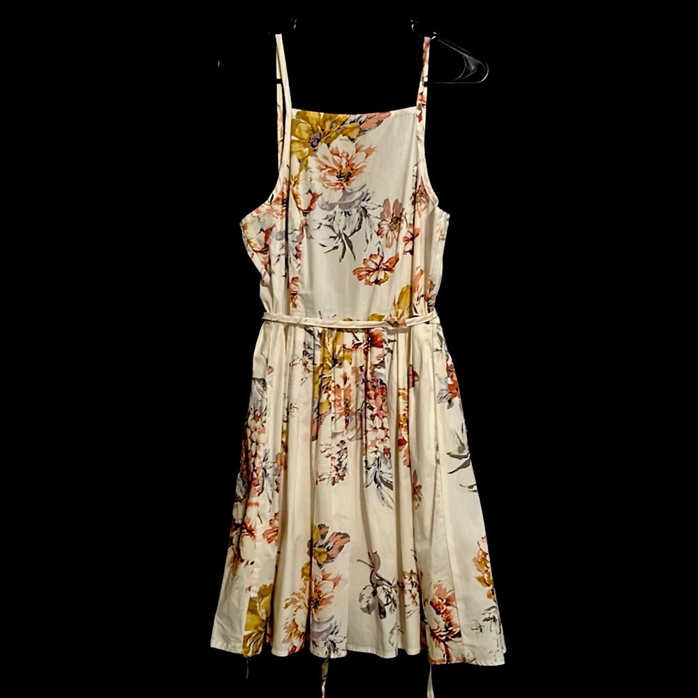 White floral dress